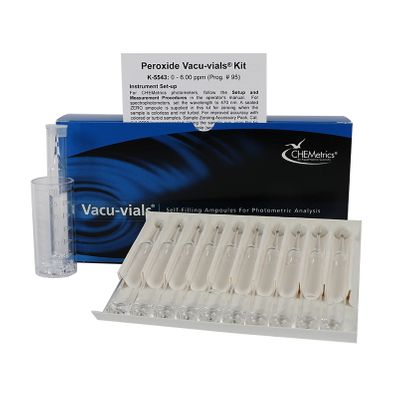 AquaPhoenix Hydrogen Peroxide Vacu-vials Instrumental Kit, 0-6.00 ppm - K-5543