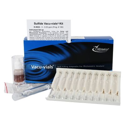 AquaPhoenix Sulfide Vacu-vials® (0-6.00 ppm) - K-9523