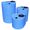 AquaPhoenix Tank: 35GL Economy Double Wall Tank Overflow, BLUE - DWE35-BLUE