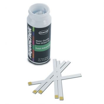 AquaPhoenix Test Strips: Alkalinity, Total as CaCO3, 0-240 ppm - 2744850