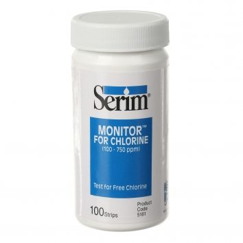 AquaPhoenix Test Strips: Chlorine, 1-750 ppm, 100 strips - 5161