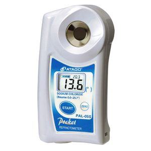 Atago Digital Hand-held "Pocket" Refractometer for Sodium chloride (Baume) - PAL-05S Atago Digital Hand-held "Pocket" Refractometer for Sodium chloride (Baume) - PAL-05S