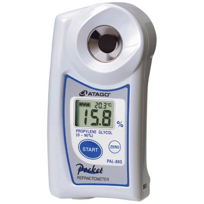 Atago Hand-held "Pocket" Refractometer for Propylene glycol / Freezing point of Propylene glycol (°F) - PAL-89S Atago Hand-held "Pocket" Refractometer for Propylene glycol / Freezing point of Propylene glycol (°F) - PAL-89S