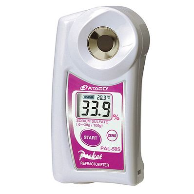 Atago Hand-held "Pocket" Refractometer for Sodium sulfate - PAL-58S
