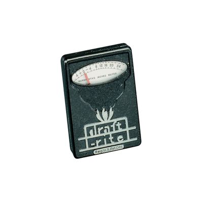 Bacharach Draftrite pocket gauge, +0.10  to -0.14 in WC with case - 0013-3000