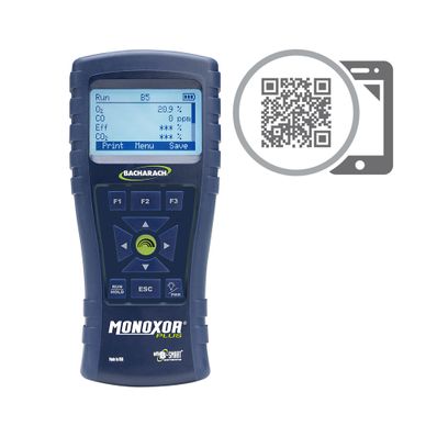 Bacharach Monoxor Plus (CO Monitor) includes probe & hose assembly, instruction manual and hard carrying case - 0019-8117
