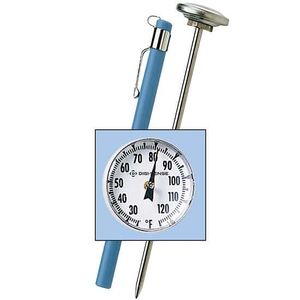 Digi-Sense Stainless Steel Bimetal Pocket Thermometer, 1 in. Dial, Poly Lens, 8 in. Stem, -40-50C, 1C Div - 08080-72 Digi-Sense Stainless Steel Bimetal Pocket Thermometer, 1 in. Dial, Poly Lens, 8 in. Stem, -40-50C, 1C Div - 08080-72