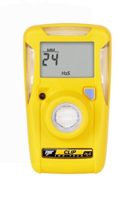 BW Technologies BW Clip 2 Year Single Gas Detector, Hydrogen Sulfide (H2S), Low - 10 ppm / High - 15 ppm
