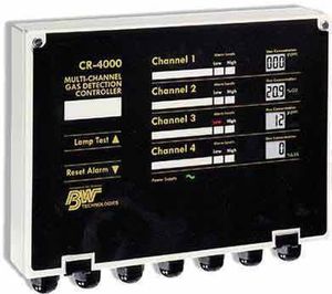 BW Technologies CR-4000 with channel 1, 2, 3, 4, alarm relays (low/high) and battery back-up BW Technologies CR-4000 with channel 1, 2, 3, 4, alarm relays (low/high) and battery back-up