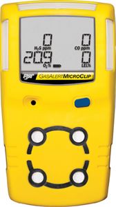 BW Technologies GasAlertMicroClip 2 Gas Detector %LEL, CO Yellow