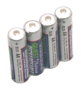 BW Technologies Rechargeable AA NiMH Batteries (1600 mAh), Kit of 4