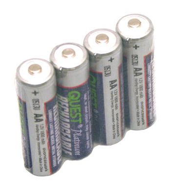 BW Technologies Rechargeable AA NiMH Batteries (1800 mAh), Kit of 4