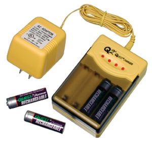 BW Technologies Rechargeable AA NiMH Kit - 4-Port Charger (110 Vac) and 4 Rechargeable AA NiMH