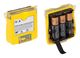 BW Technologies Alkaline Battery Pack with Batteries - Yellow