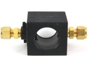 Casella Laboratory Adapter Block with 1/4in Threaded Swage-lok Fittings