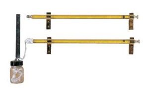Casella Sheathed Pattern Hygrometer (Range -20 to 55C) with Simple Slide Rule and Wick