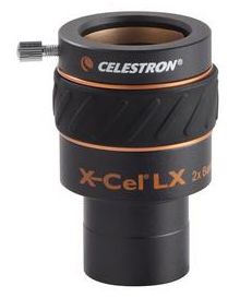 Celestron X-Cel LX 1.25" 2x Barlow Lens - 93529