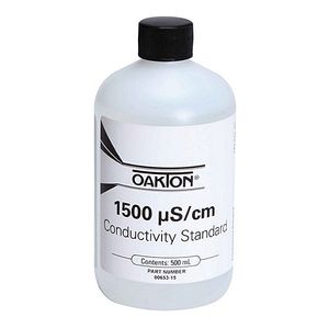 Oakton 1500 S Conductivity/TDS Calibration Solution 500 mL (1-pint) Bottle - WD-00653-15