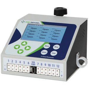 Digi-Sense 12 Channel Scanning Data Logging Benchtop Thermocouple Thermometer - WD-92000-01