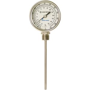 Digi-Sense Bottom-Mount Bimetal Thermometer, 5 in. Dial, 24 in. L; Range; 0-250F/-20-120C - 90556-01 Digi-Sense Bottom-Mount Bimetal Thermometer, 5 in. Dial, 24 in. L; Range; 0-250F/-20-120C - 90556-01