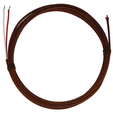 Digi-Sense High Temperature Thermocouple Probe, Fiberglass Insulated Wire, 20G, Exposed, Stripped Leads, Type J; 120 in. L - 08113-30