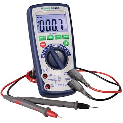 Digi-Sense Industrial Digital Multimeter, IP67, with NIST-Traceable Calibration - WD-20250-53