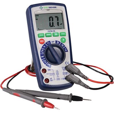 Digi-Sense Industrial Digital Multimeter, TRMS, with NIST-Traceable Calibration - WD-20250-54 Digi-Sense Industrial Digital Multimeter, TRMS, with NIST-Traceable Calibration - WD-20250-54