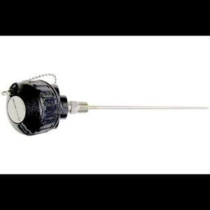 Digi-Sense Industrial Temperature Probe, Type K, 6 in. L, 1/4 in. Dia, Grounded, 316 Stainless Steel/Cast Iron - 90446-90