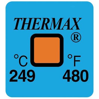 Digi-Sense Irreversible 1 Point Temperature Label, 249°C/480°F; 50/Pk - 09035-40