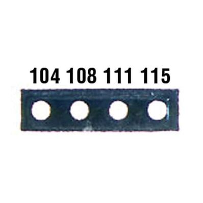 Digi-Sense Irreversible 4-Point Micro Horizontal Temperature Label, 1241-270F; 10/Pk - 08068-45