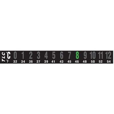 Digi-Sense Reversible 13-Point Horizontal Temperature Label, 36-48C / 97-118F; 10/Pk - 09035-47