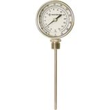 Digi-Sense Sil-Filled Bottom-Con Bimetal Thermometer, 3 in. Dial, 6 in. L/50-300F/10-150C - 90551-34