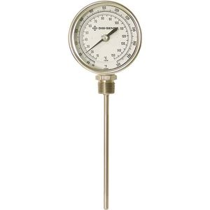 Digi-Sense Sil-Filled Bottom-Con Bimetal Thermometer 5 in. Dial 24 in. L Range 0-250F/-20-120C - 90551-75 Digi-Sense Sil-Filled Bottom-Con Bimetal Thermometer 5 in. Dial 24 in. L Range 0-250F/-20-120C - 90551-75
