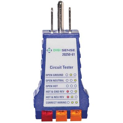 Digi-Sense Standard Receptacle Tester - WD-20250-61 Digi-Sense Standard Receptacle Tester - WD-20250-61