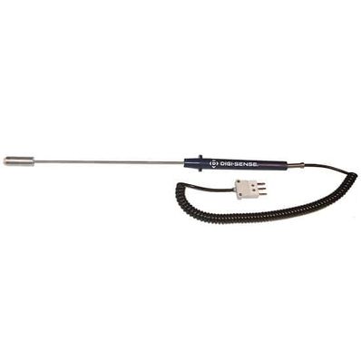 Digi-Sense Surface RTD Probe, 100 Ohm, ANSI 3-Blade Connector, 10 in. L, 5ft Coil Cord - 93831-75 Digi-Sense Surface RTD Probe, 100 Ohm, ANSI 3-Blade Connector, 10 in. L, 5ft Coil Cord - 93831-75