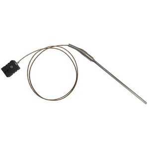 Digi-Sense Temperature Probe, Type J, 6 in. L, 1/8 in. Dia, Fiberglass, Standard Jack - 90446-35