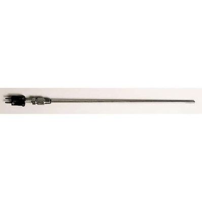 Digi-Sense Temperature Probe, Type J, 6 in. L, 1/8 in. Dia, Fiberglass, Stripped Leads, 1/8 in. Comp - 90446-34