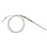 Digi-Sense Temperature Probe, Type J, 6 in. L, 1/8 in. Dia, Fiberglass, Stripped Leads - 90446-32