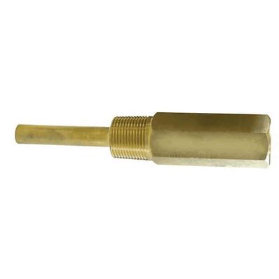 Digi-Sense Thermowell, Brass, Standard, 1/2 in. NPT (M), 6 in. Stem - 90433-41