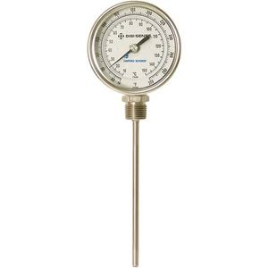 Digi-Sense TI.31 6 Bottom-Mount Bimetal Thermometer, 3 in. Dial, 6 in. L/50-550F/10-290C - 08133-04 Digi-Sense TI.31 6 Bottom-Mount Bimetal Thermometer, 3 in. Dial, 6 in. L/50-550F/10-290C - 08133-04