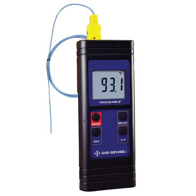 Digi-Sense Traceable Big-Digit Thermocouple Thermometer with Calibration - 91210-07