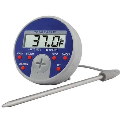 Digi-Sense Traceable Deluxe Remote Probe Thermometer Ultra with Calibration; 0.5C accuracy at tested points - 98767-38