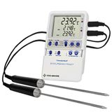 Digi-Sense Traceable Excursion-Trac Data Logging Thermometer with Calibration; 2 SS Probes - 94460-17