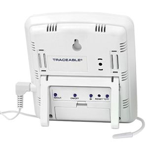 Digi-Sense Traceable Jumbo Fridge/Freezer Digital Thermometer with Calibration; Wire Probe - 94460-81