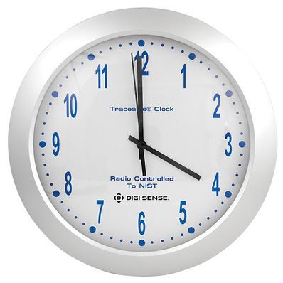 Digi-Sense Traceable Radio-Controlled Analog Wall Clock with Calibration - 94460-20