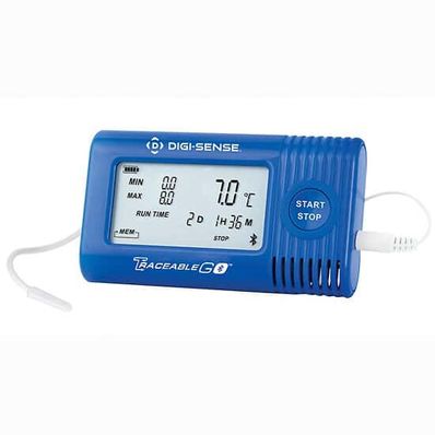Digi-Sense Traceable Temperature Bluetooth Enabled Data Logger Compatible with TraceableGO App and TraceableLIVE Cloud Service; Bullet Probe - 18004-28
