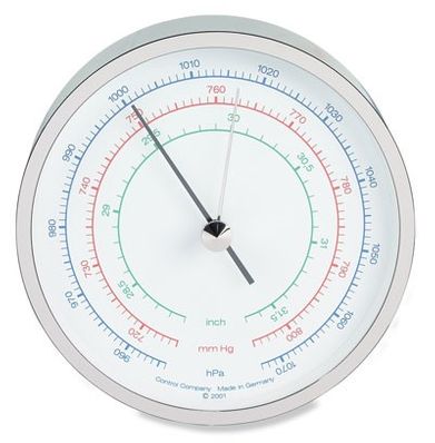 Digi-Sense Traceable Three-Scale Dial Barometer with Calibration; mbar/"Hg/mm Hg - 99760-50