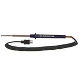 Digi-Sense Type J Flat-Leaf Thermocouople Probe, with Mini-Connector, 4.5 in. L, 5ft Coil Cord - 18526-57