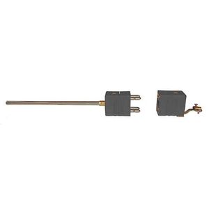 Digi-Sense Type J Thermocouple Inconel Probe Quick DisConnector, Dual with Std-Connector, 18 in. L, .188 Dia, Ungrounded Junction - 18523-03