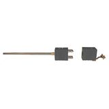 Digi-Sense Type J Thermocouple Inconel Probe Quick DisConnector, Dual with Std-Connector, 6 in. L, .188 Dia, Ungrounded Junction - 18520-79